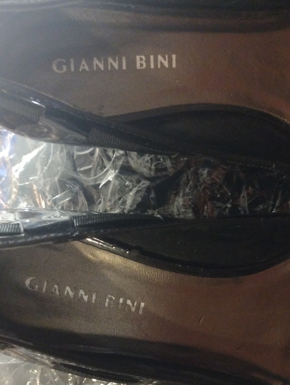 Gianni Bini Black Patent Slip-On Flat Loafers